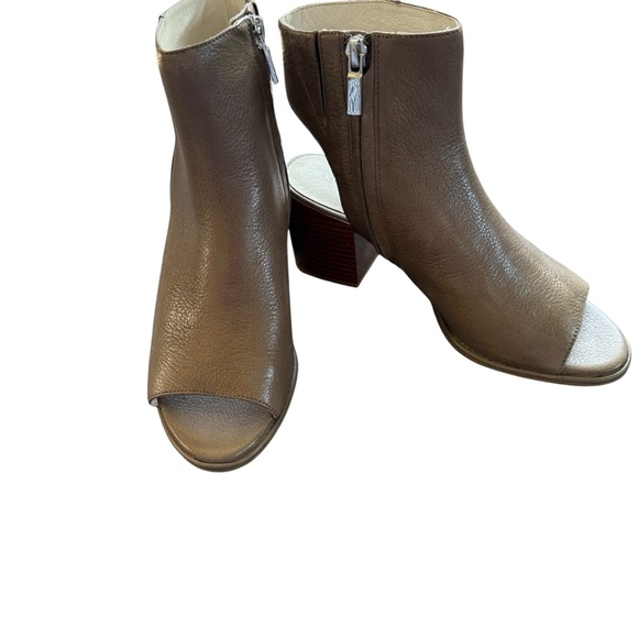 Kenneth Cole Peep Toe Leather Booties - Picture 2 of 9